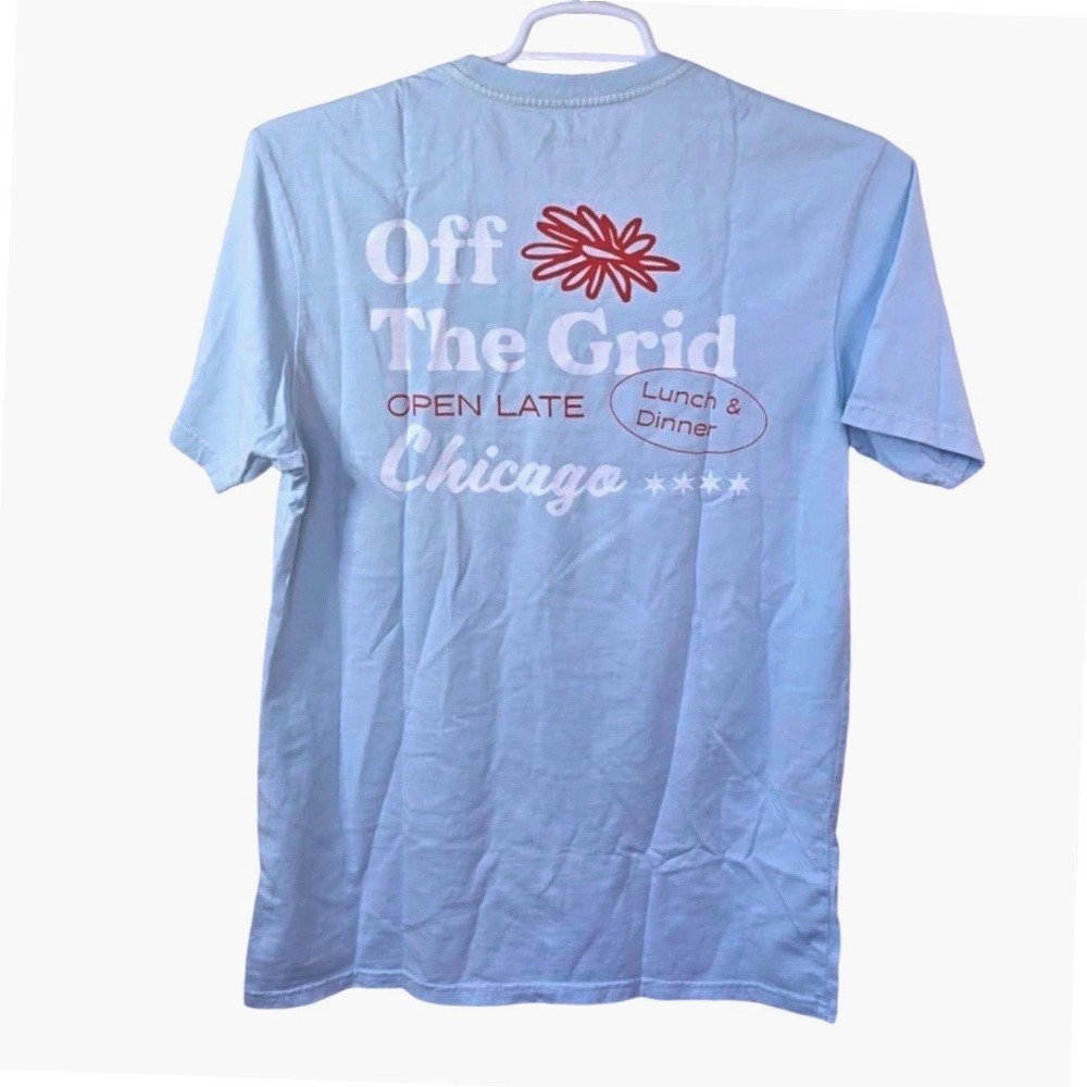 John Summit Off The‎ Grid Chicago Graphic T-Shirt Light Blue Large EDM Merch